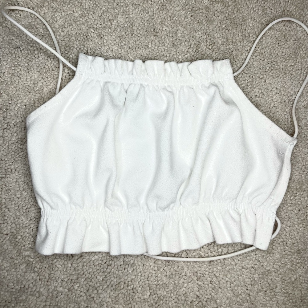 White crop top